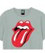 T-shirt Motif/style The Rolling Stones Tongue Adulte Bleu Amplified-3