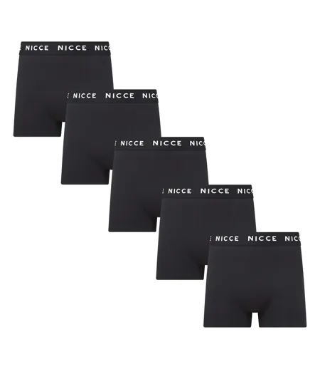 Nicce - Lot de 5 Boxers Homme GALAN | Sous-vêtement Coton Doux et Respirant