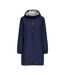 Coupe vent à capuche réversible marine/argent femme only fry-1