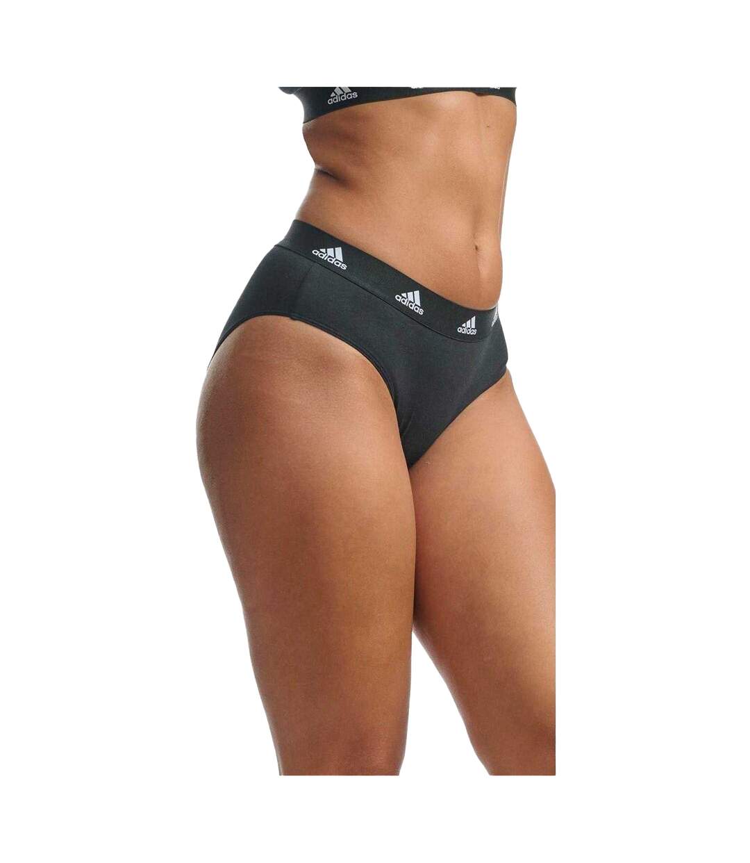 Lot De 3  Maillots De Bain 2 Pièces Motif/style Logo Femme Noir Blanc Gris Adidas-3