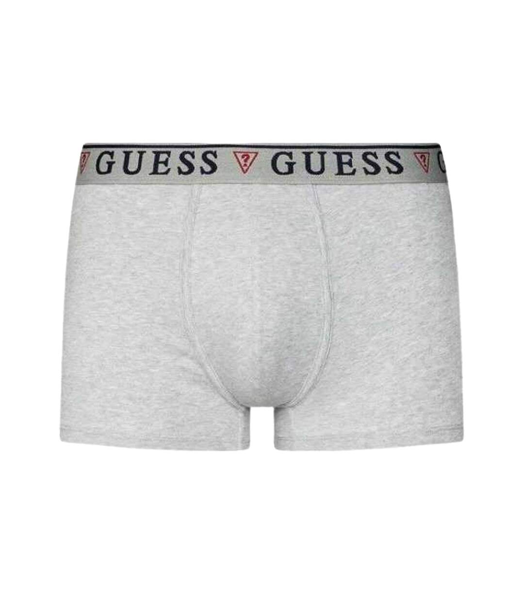 Boxers Motif/style Logo Homme Blanc Gris Noir Guess-3