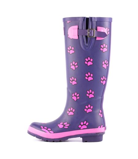 Bottes de pluie cookie femme bleu Lazy Dogz