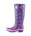 Bottes de pluie cookie femme bleu Lazy Dogz