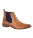 Roamers Mens Leather Ankle Boots (Tan) - UTDF2016