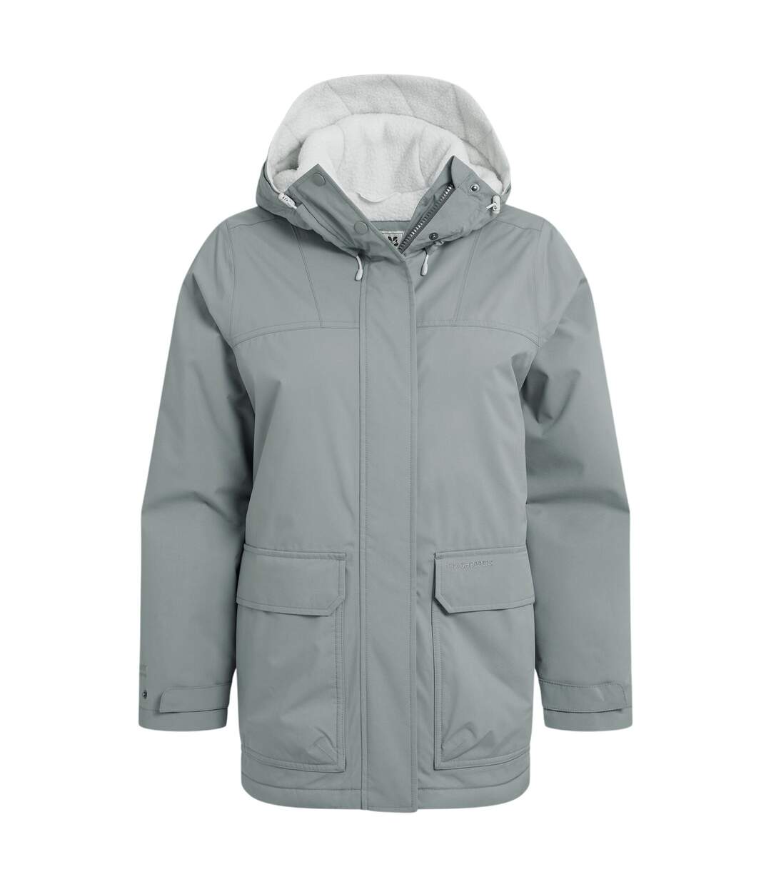 Veste Imperméable À Capuche National Trust Crossbill Femme Vert De Gris Craghoppers-2