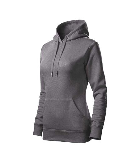 Sweat À Capuche Cape Femme Gris Foncé Malfini