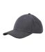 Casquette De Baseball Motif/style 6 Panneaux Earthaware Gris Foncé Noir Beechfield-2