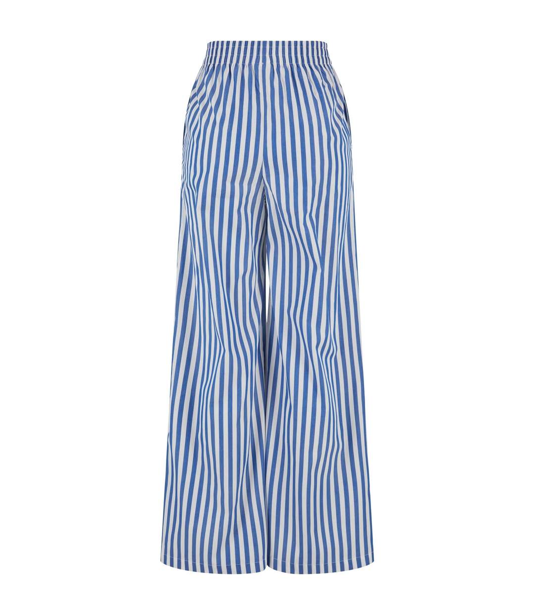 Pantalon Femme Blanc Bleu Urban Classics-2