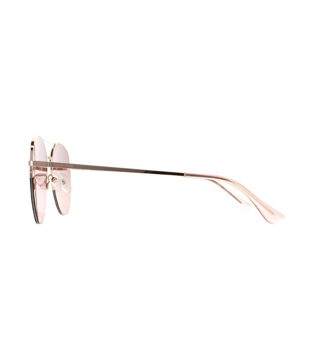 Lunettes De Soleil Motif/style Fumée Homme Taille Unique Rose Doré Calvin Klein-2