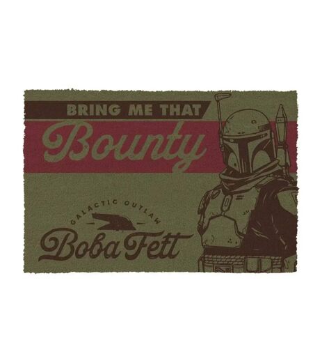 Star Wars: The Book Of Boba Fett - Paillasson BRING ME THAT BOUNTY (Vert / Marron) (Taille unique) - UTPM3758