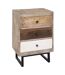 Table de chevet 3 tiroir - H.73 cm - Multicouleur-1
