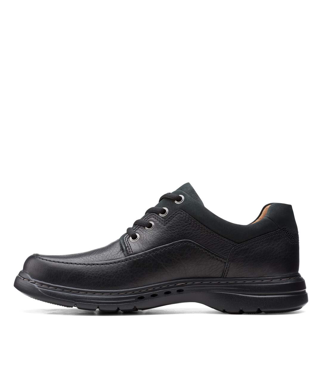 Chaussures en cuir un brawley lace homme noir Clarks-3