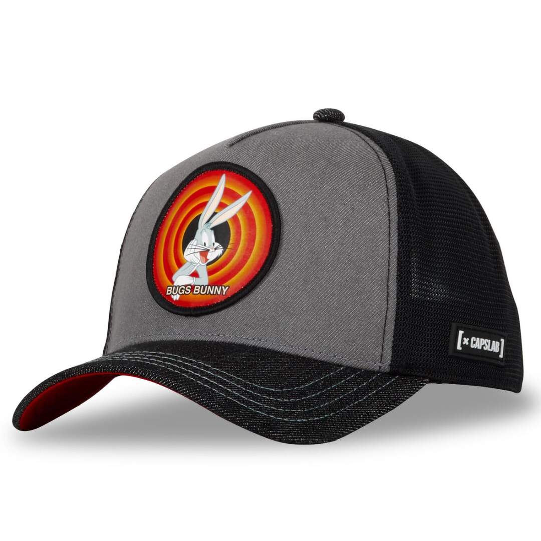 Casquette homme trucker effet denim finitions premium Looney Tunes Capslab-1