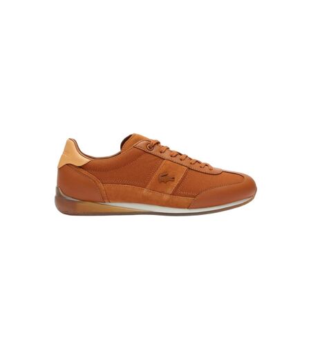 Mens Angula Leather Trainers Brown Lacoste