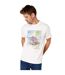 Mens surf tours printed relaxed fit t-shirt white Maine