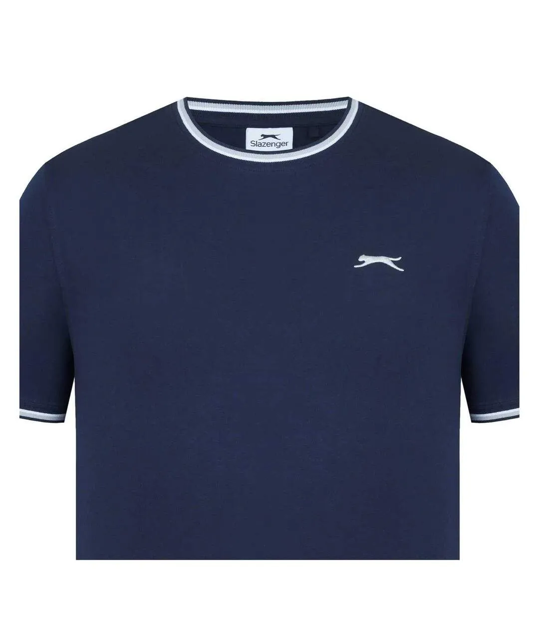 Mens Cotton T-shirt Navy Slazenger-4