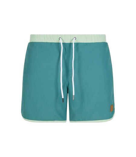 Short De Bain Motif/style Rétro Homme Vert Vert Urban Classics