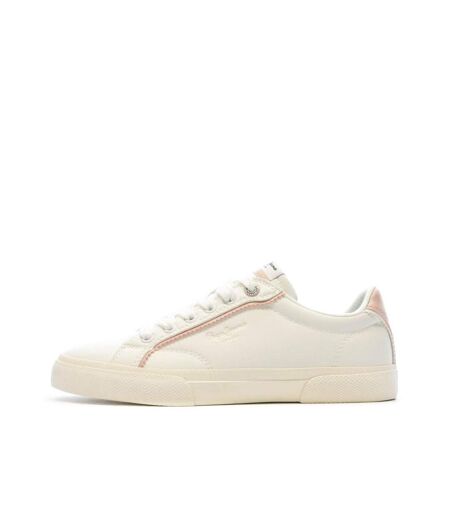 Baskets blanche femme pepe jeans kenton