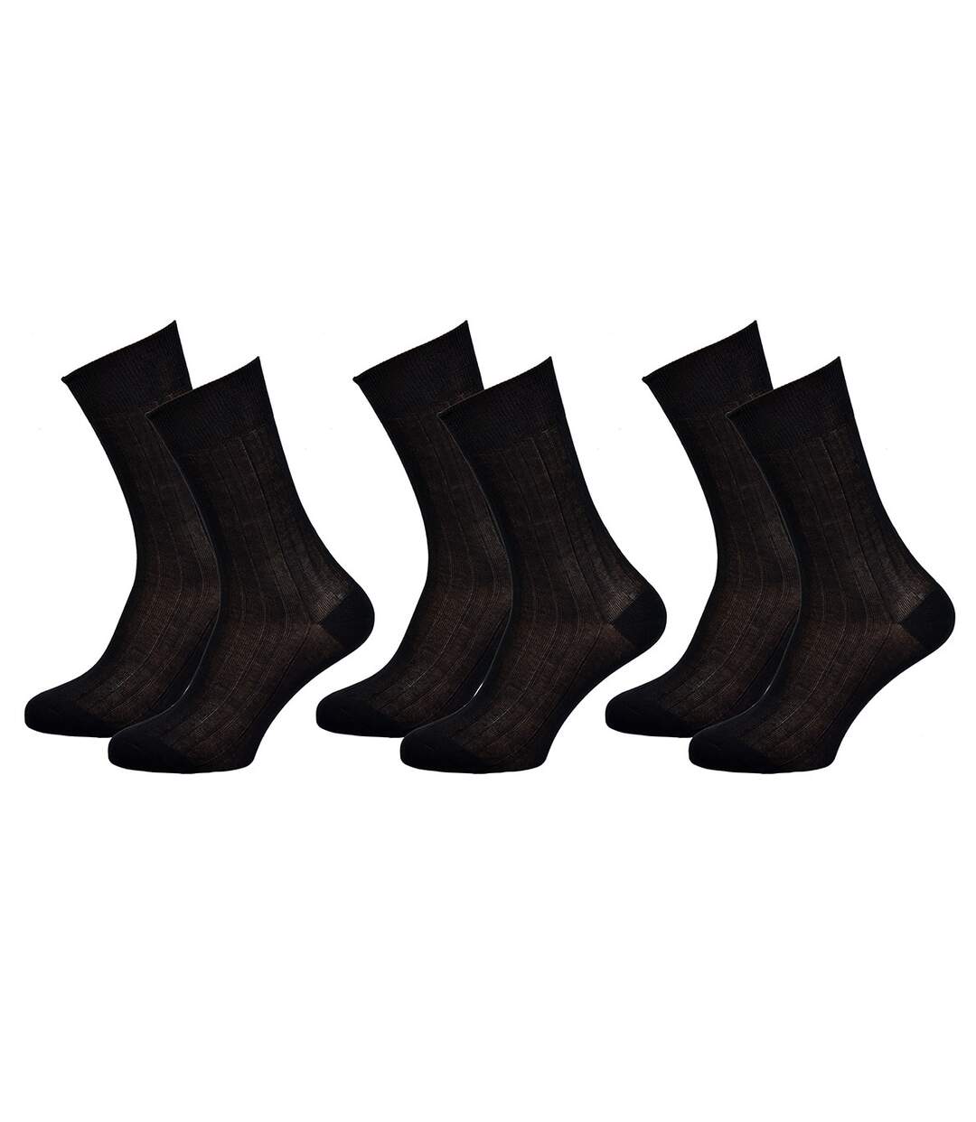 Chaussettes homme CHRISTIAN LACROIX en Coton -Assortiment modèles photos selon arrivages- Pack de 3 Paires CXL Fil d'écosse Noires-1