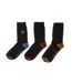 x3 paires de chaussettes Noir Homme Serge Blanco TQO-1