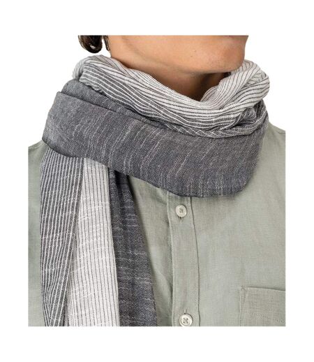 Écharpe Motif/style À Rayures Adulte Taille Unique Gris Spasso
