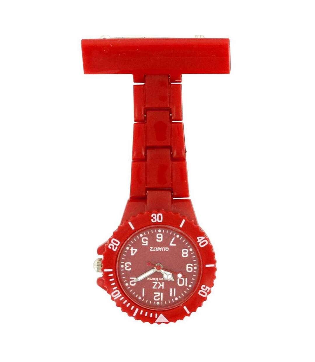 Montre infirmière Plastique Rouge broche 104