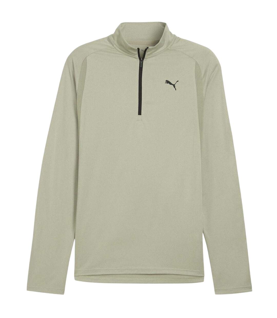 Mens Performance Quarter Zip Tailored Long-sleeved Top Army Puma-1