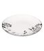 Lot de 6 Assiettes à Dessert White Floral 20cm Blanc-2