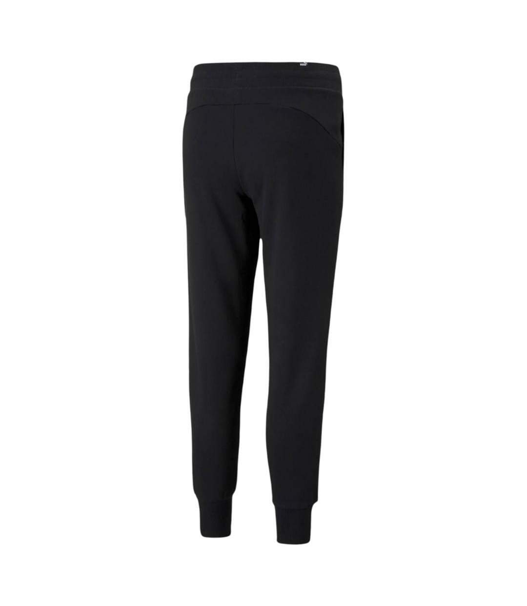 Womens/ladies Essential Jogging Bottoms Black Puma-2