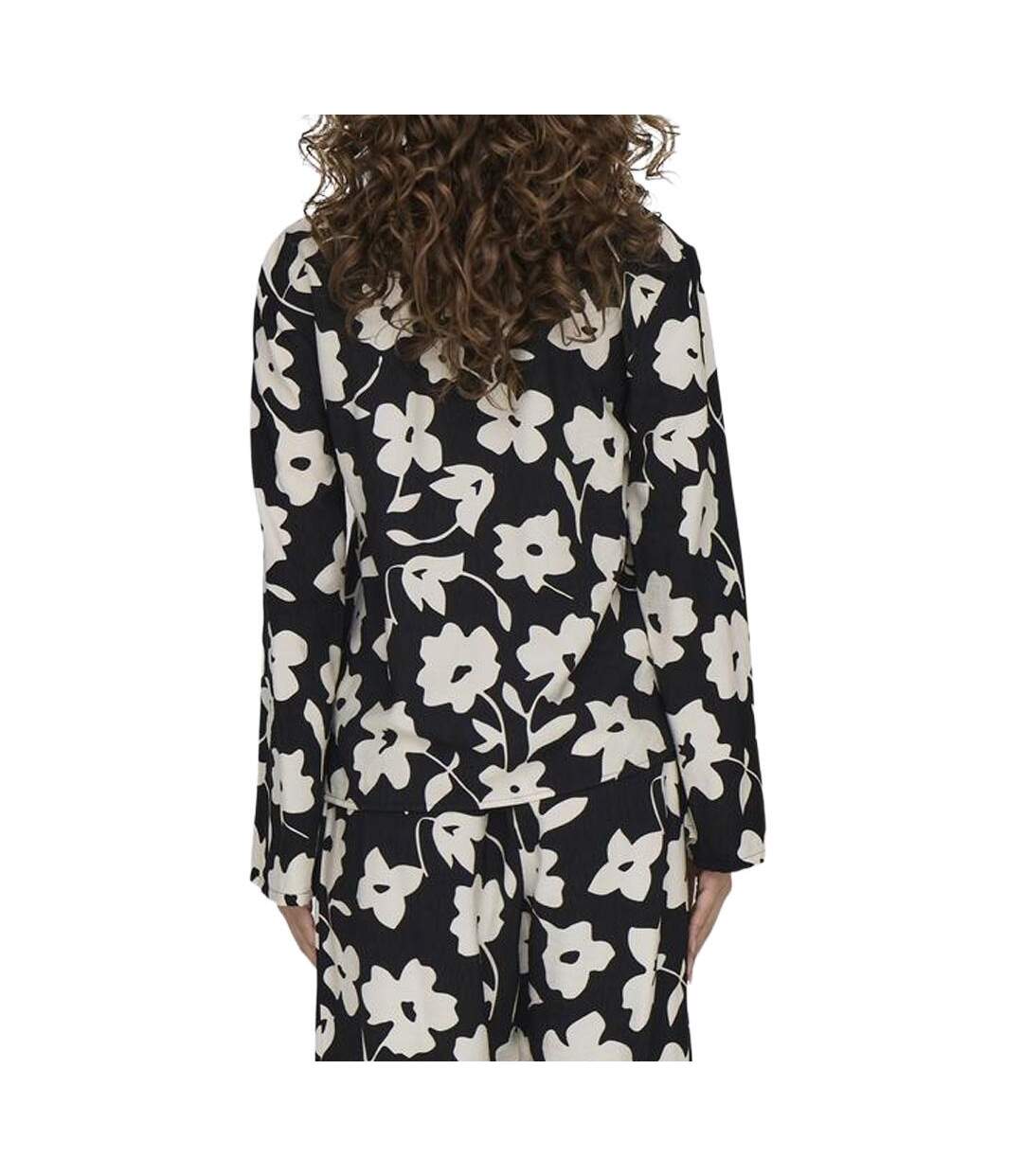 Blouse noire/blanche femme jdy silas-2