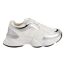 Womens/ladies hoops mesh sneakers white/silver Where´s That From