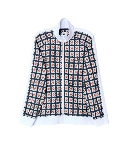 Mens Timperley Geometric Pattern Long-sleeved Track Jacket Multicoloured Pretty Green