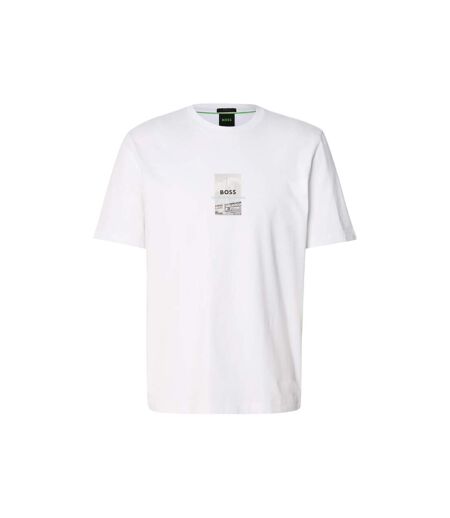 T-shirt Motif/style Impression De Photo Homme Blanc Boss