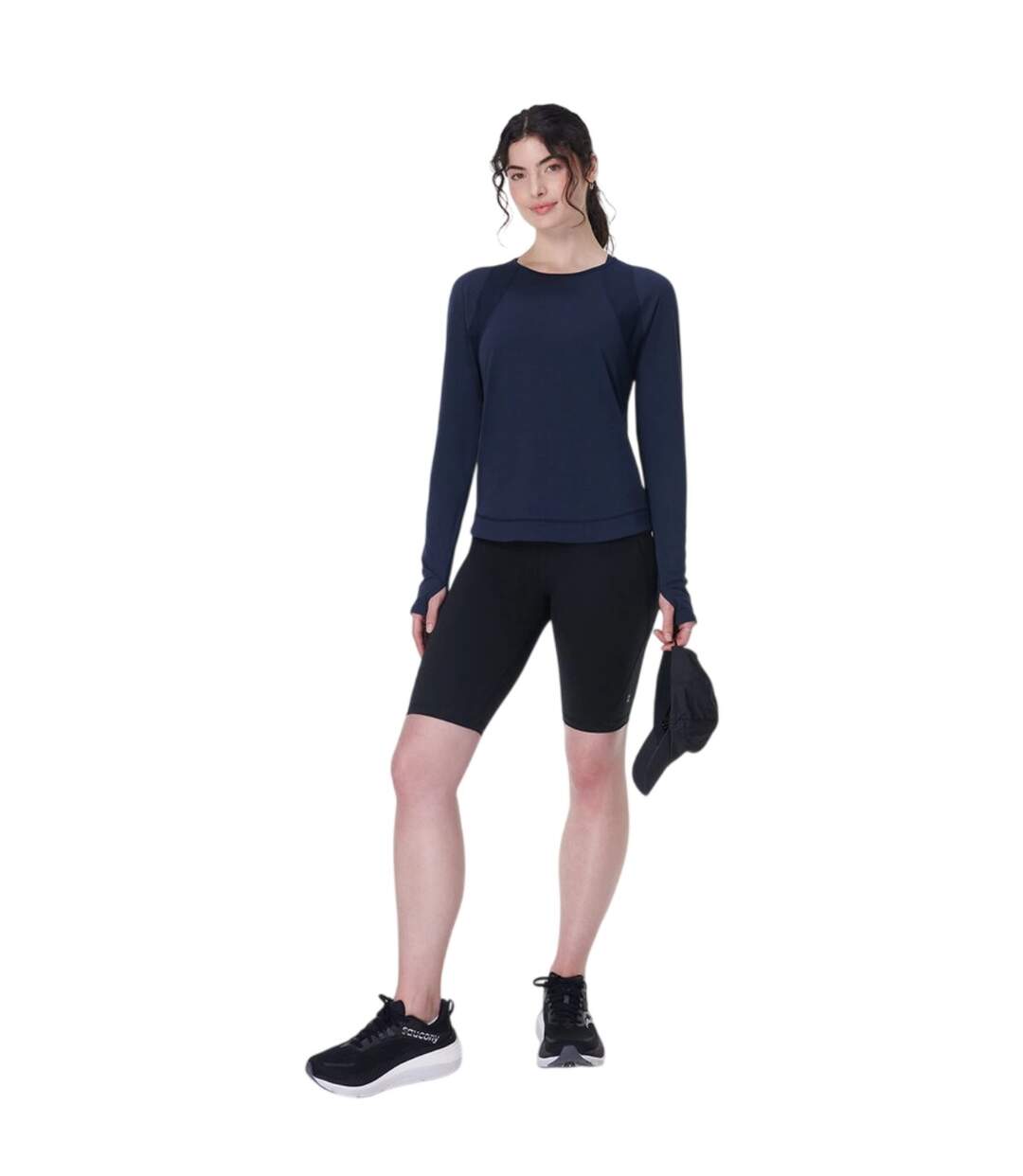 Haut Manches Longues Breathe Easy Femme Bleu Marine Foncé Sweaty Betty-4