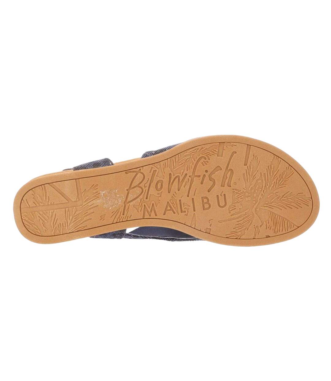 Sandales Style Imprimé Léopard Ardice Femme Bleu Denim Blowfish Malibu-3