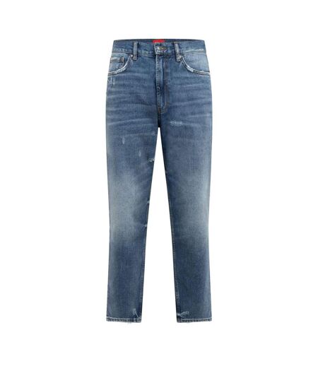 Jean Motif/style Usé Homme Bleu Moyen Hugo