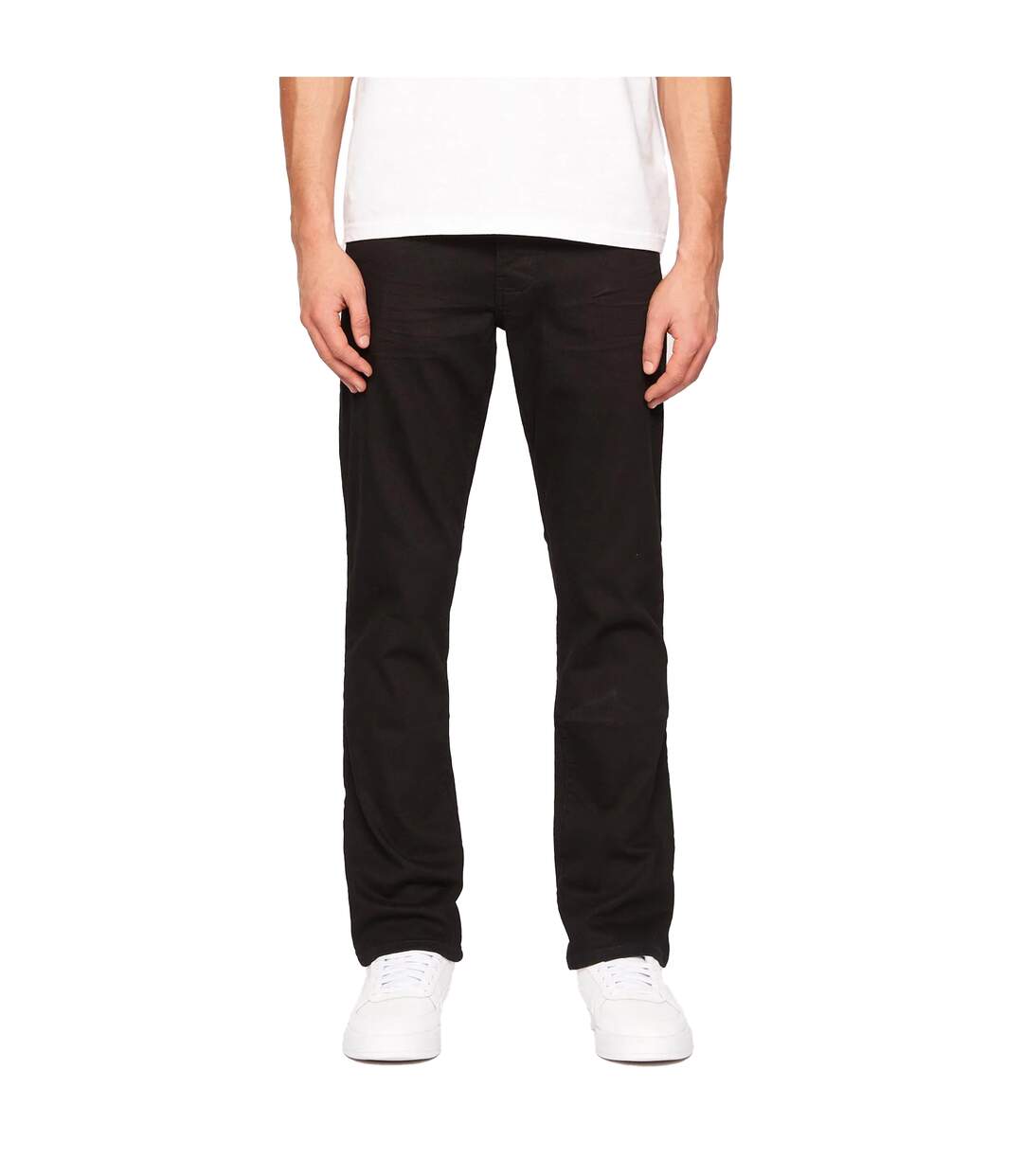 Jean princed homme noir uni Crosshatch-1