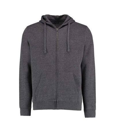 Kustom Kit Mens Full Zip Hooded Sweatshirt (Dark Grey Marl) - UTBC3726