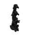 Statuette 3 Singes Exotic Panama 24cm Noir-1