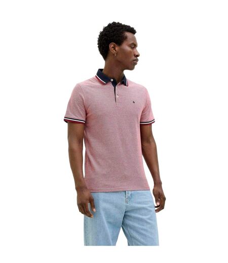 Lot De 2  Polos Paulos Homme Rouge Bleu Denim Jack And Jones