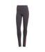 Legging Style 3 Rayures Essentials Femme Gris Foncé Chiné Rouge Vif Adidas-2