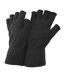 FLOSO Mens Fingerless Winter Gloves (Charcoal) - UTMG-12D-1