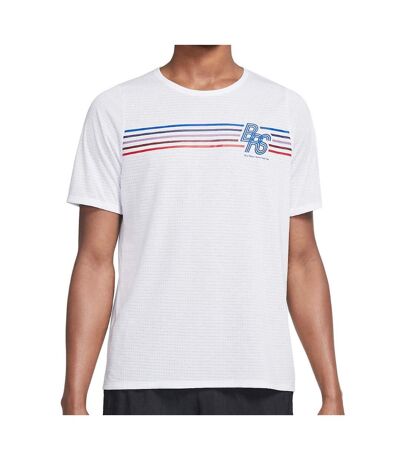 T-shirt de Running Blanc Homme Nike Rise 365 - S