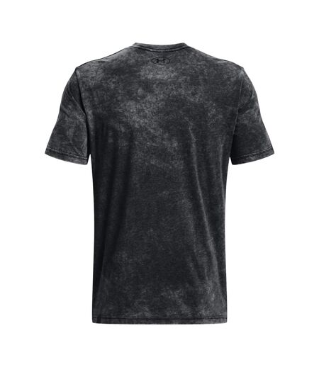 Mens Elevated Core Washed T-shirt Black Under Armour