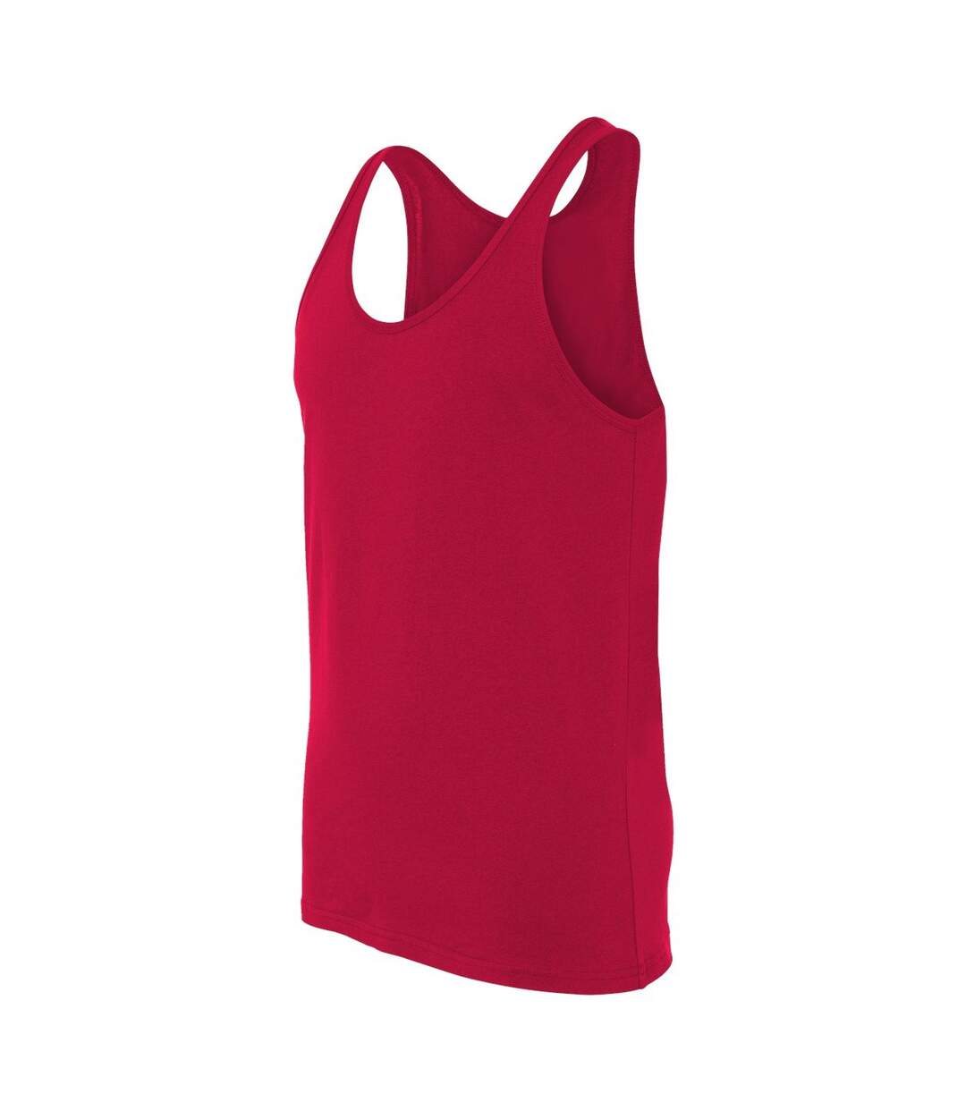 Unisex adult jersey tank top red Bella + Canvas-3