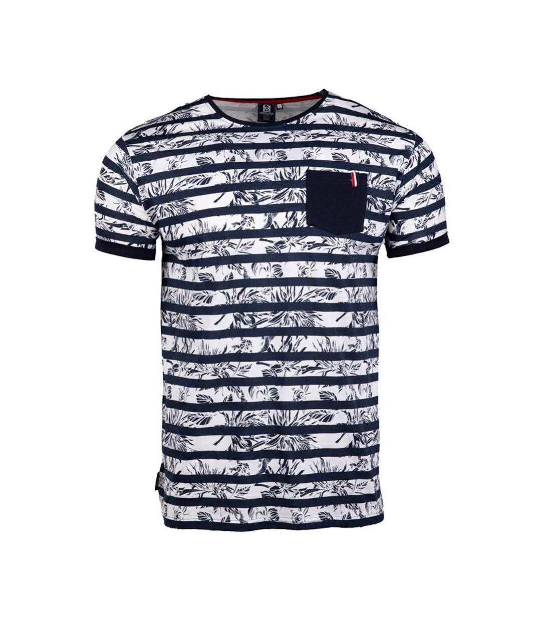 T-shirt noir/blanc homme la maison blaggio mauricio - l-1