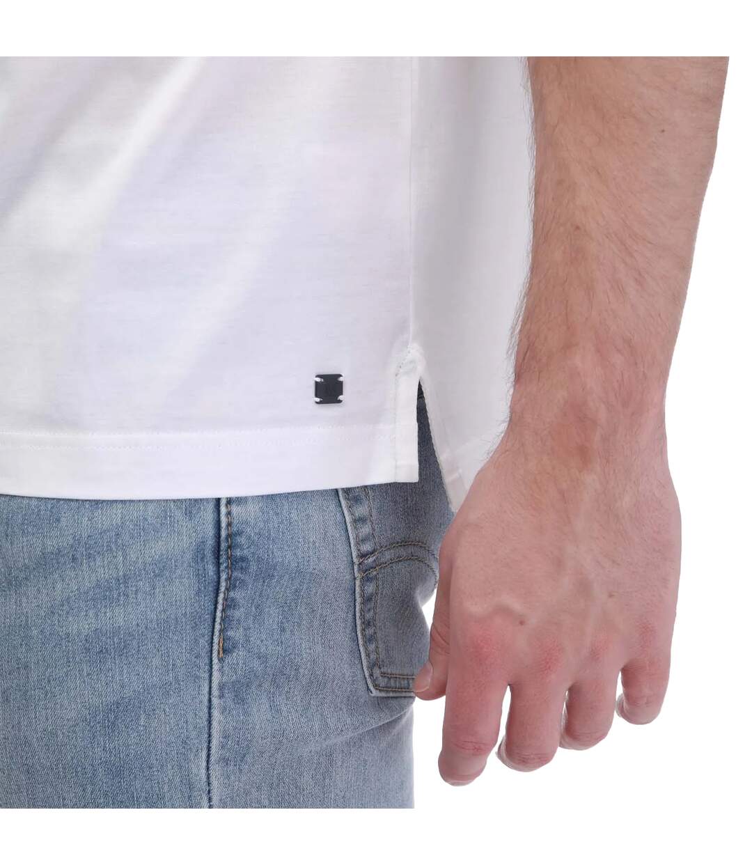T-shirt boleyn lux homme blanc Mercery-3