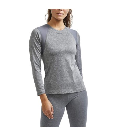Craft Womens/Ladies ADV Essence Long-Sleeved T-Shirt (Dark Grey Melange) - UTUB921
