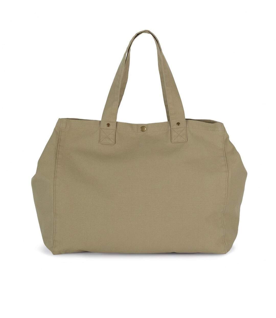 Sac shopping en coton délavé - KI3208 - vert olive gray