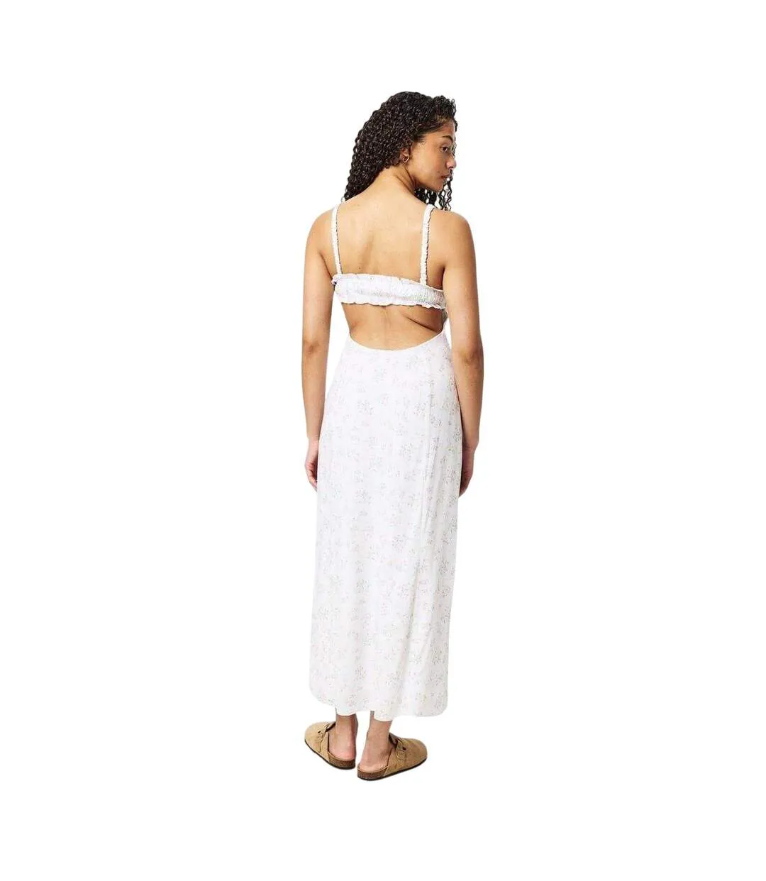 Robe Mi-longue Femme Blanc Jack Wills-3